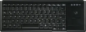 Tastierë Cherry AK-4400-TU mini me trackball, USB, 84 taste, e zezë
