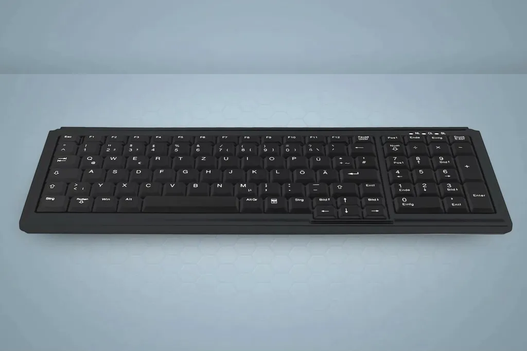 Tastierë Cherry AKTIVE KEY Industry 4.0, kompakte, stil notebook, e zezë - 3