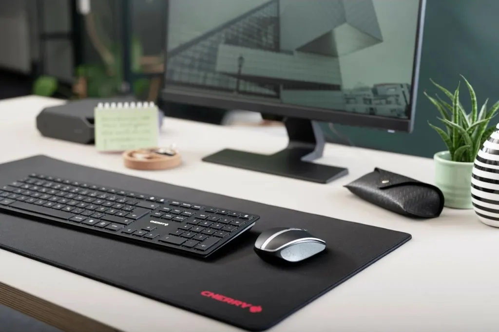 Tastierë Cherry KW 9100 SLIM, Wireless, RF Wireless + Bluetooth, QWERTY, Ngjyrë e zezë - 3