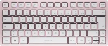 Tastierë, Cherry KW 7100 Mini BT JK-7100DE-19, kompakte, Bluetooth, paraqitje gjermane (DE), rozë
