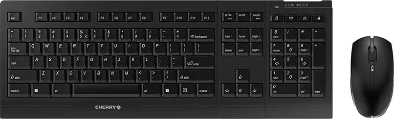 Set maus dhe tastierë, Cherry, UNLTDUS / JD-0410EU-2, layout US-International, e zezë - 1