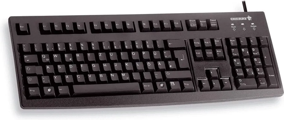 Tastierë Cherry G83-6105, USB, QWERTZ German, e zezë - 1