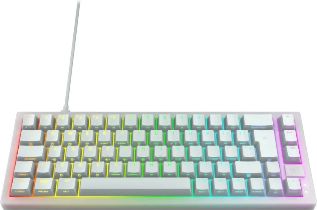 Tastierë mekanike Cherry K5V2 Compact, RGB, 65%, QWERTZ, e bardhë - 2