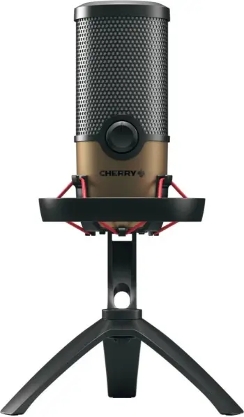 Mikrofon tavoline Cherry UM 9.0 PRO RGB, 24 bit, 192 kHz, USB, i zi, bakër