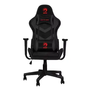 Karrige Gaming MARVO Scorpion CH-106-BK / Rrotullim 360 shkallë / Ergonomike / PU dhe PVC / Lartësia e karrigës 125-135cm / 150kg / E zezë