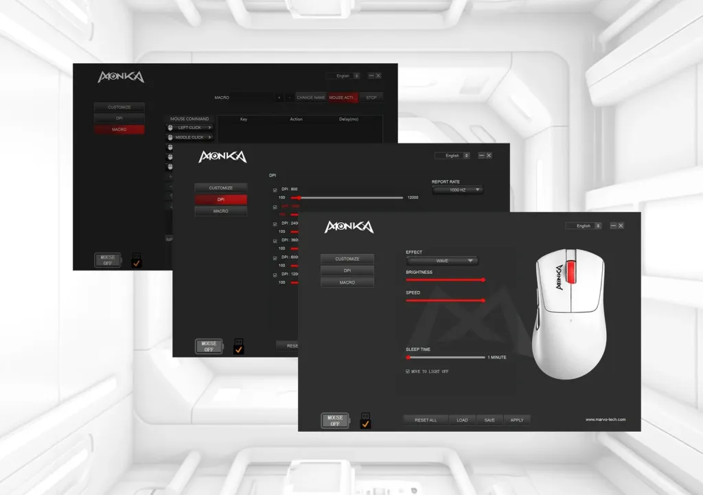 Maus MONKA G982W - 9