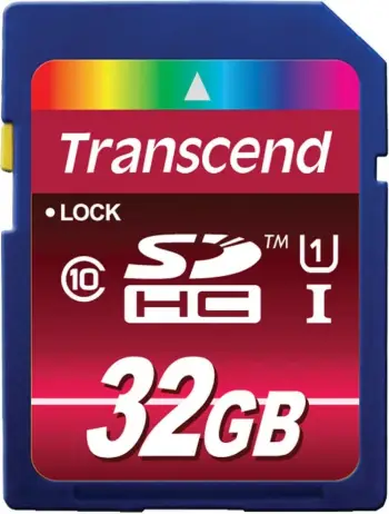 Kartë memorie SD HC Transcend Ultimate, 32GB, Class 10 UHS-I/U1 C
