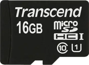 Kartë memorie Transcend Premium MicroSDHC, 16GB, Cl. 10 UHS-I/U1