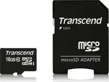 Kartë memorie microSDHC Transcend 16GB Class 10