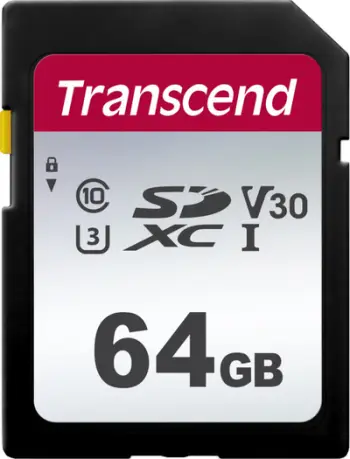 Kartë memorie Transcend 300S SDXC, Class 10 UHS-I/U3 Card (TS64GSDC300S), 64GB