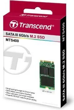 Disk SSD Transcend MTS400, 256GB, M.2 2242 SATA III - 2
