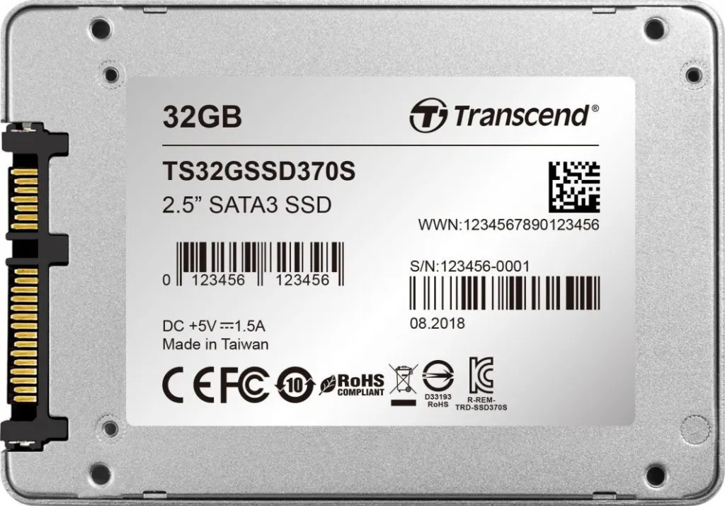 Disk SSD Transcend SSD370S, 32GB, 2.5" SATA III - 6