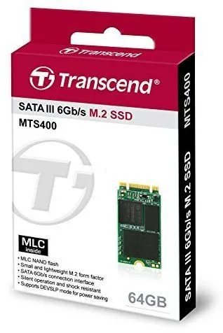 Disk SSD Transcend MTS400, 64GB, M.2 2242 SATA III - 2