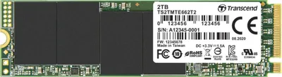 Disk SSD Transcend MTE662T2, 2TB, M.2 2280 PCI-E x4 Gen3 NVMe - 1