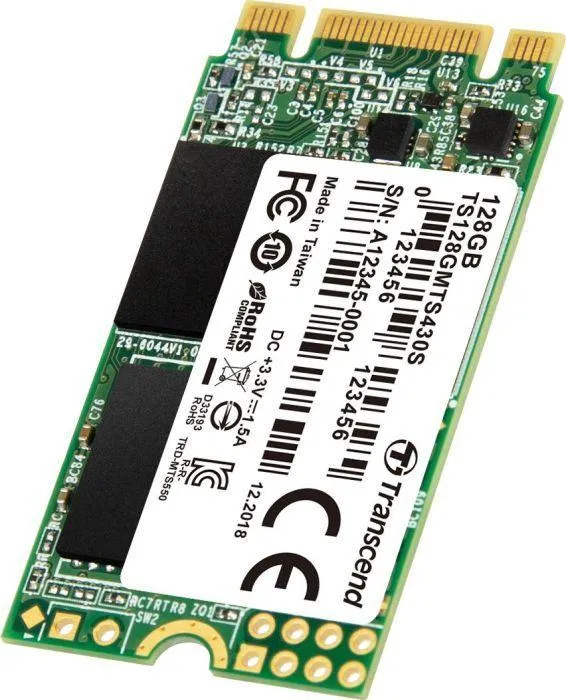 Disk SSD Transcend 430S, 128GB, M.2 2242 SATA III - 2