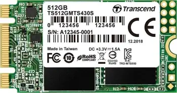 Disk SSD Transcend 430S, 512GB, M.2 2242 SATA III