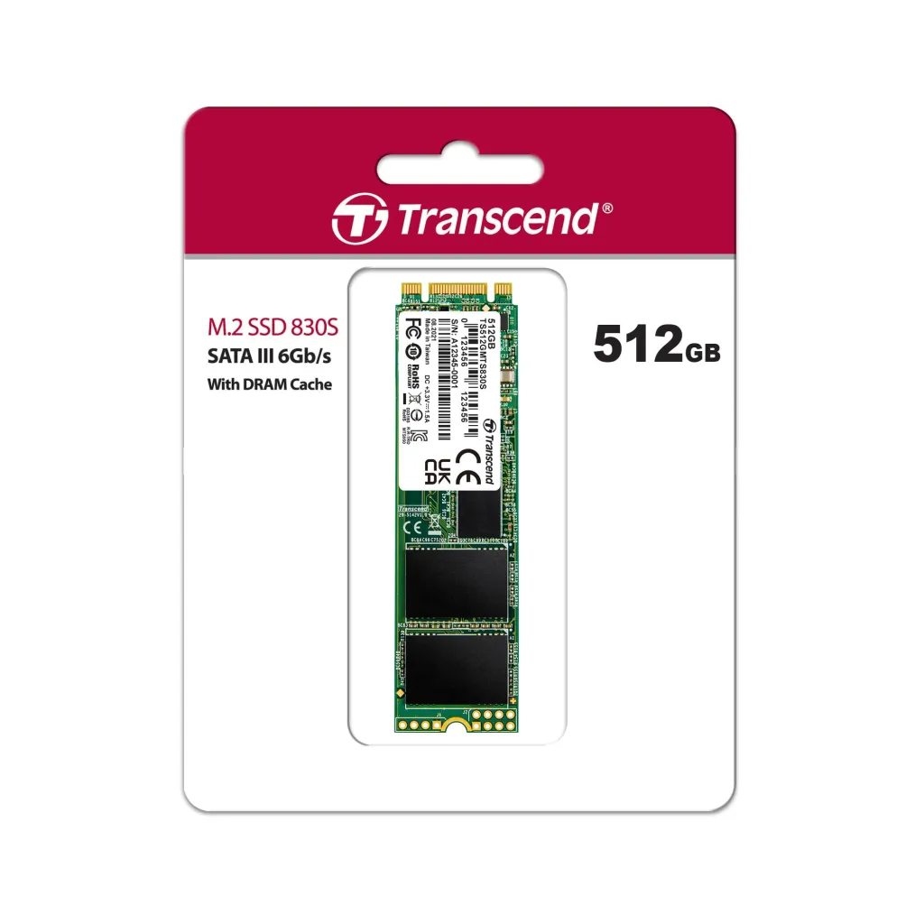 Disk SSD Transcend 830S, 512GB, M.2 2280 SATA III - 1