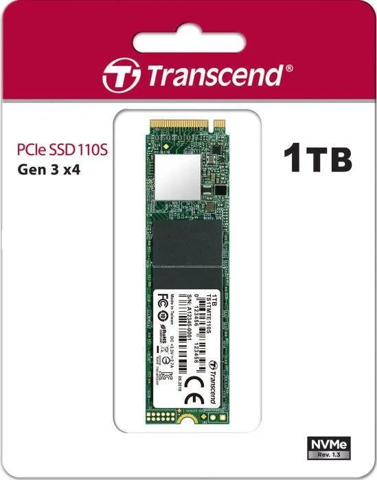 Disk SSD Transcend 110S, 1TB, M.2 2280 PCI-E x4 Gen3 NVMe - 3