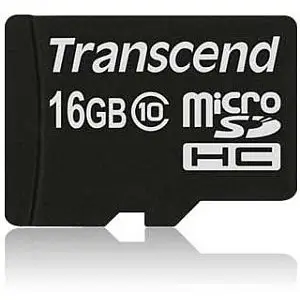Kartelë memorie Transcend microSDHC 16GB, Class 10, e zezë
