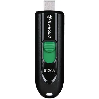 USB stick Transcend JetFlash 790C 512GB, USB Type-C, zi/gjelbër - 1