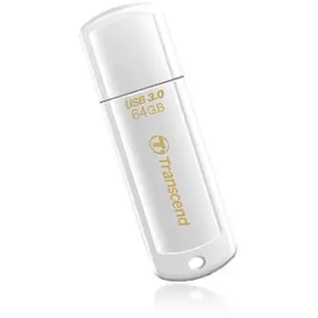 Pendrive Transcend JetFlash 730, 64 GB, USB 3.0, i bardhë