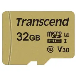 Kartelë memorie Transcend microSDHC 500S 32GB, Class 10, UHS-I, ari