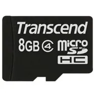 MicroSDHC Transcend TS8GUSDC4 8GB Class 4, e zezë - 1
