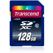 Kartelë memorie Transcend SDXC 128GB Class 10, blu