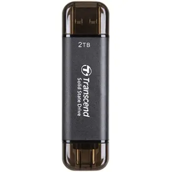 SSD i jashtëm Transcend ESD310C, 2TB, USB Type A dhe C, i zi