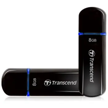 USB Flash Drive STICK RAMU USB Stick 8GB Transcend USB 2.0 – e zezë