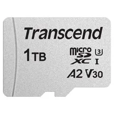 Kartelë memorie Transcend USD300S 1TB MicroSDXC A2 U3 V30 argjend - 1