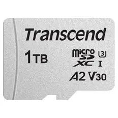 Kartelë memorie Transcend USD300S 1TB MicroSDXC A2 U3 V30 argjend
