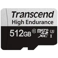 MicroSDXC kartelë Transcend 512GB, Class 10, UHS-I, e zezë - 1