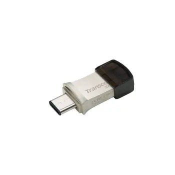 USB Flash Drive STICK TRANSCEND 256GB USB 3.1 Pen Drive OTG Type-A&C – Silver
