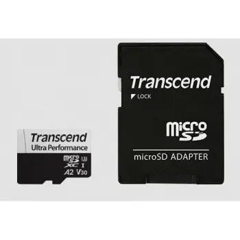 MicroSDXC kartelë Transcend 340S 64GB, Class 10, UHS-I, me adapter, e zezë