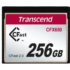 Kartelë memorie Transcend CFX650 256GB, CFast 2.0, e zezë - 1