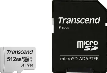 Kartë memorie Transcend 300S MicroSDXC 512GB Class 10 UHS-I/U3 (TS512GUSD300S-A)