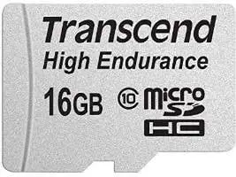 Kartë MicroSDHC Transcend High Endurance Klasa 10 U1 (TS16GUSDHC10V), 16GB