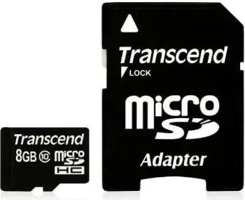 Kartë memorie MicroSDHC Transcend Premium, 8GB, Class 10 UHS-I/U1, e zezë