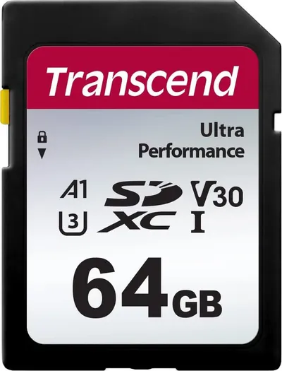 Kartë memorie Transcend 340S SDXC, 64GB, Class 10 UHS I U3 V30 - 1