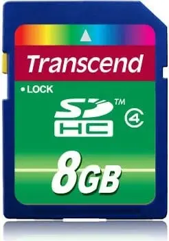 Kartë memorie Transcend SDHC, 8GB, Class 4 (TS8GSDHC4)