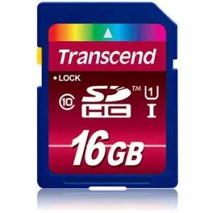 Kartelë SD Transcend SDHC 16GB, Class 10, UHS-I, 90MB/s, e zezë