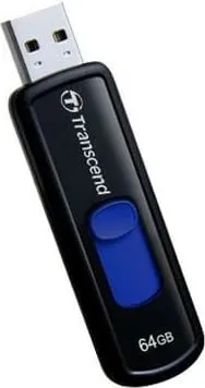 USB flash Transcend JetFlash 760 64GB, USB 3.2, zi, kaltër - 1