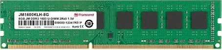 RAM Memorje Transcend JM1600KLH-8G, 2x8GB, DDR3, 1600MHz, DIMM - 1