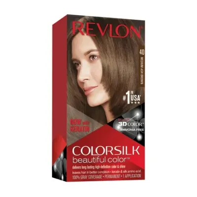 Ngjyrë për flokë Revlon, 40 Medium Ash Brown, 59.1 ml - 1