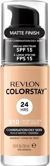 Fondatinë Revlon ColorStay Makeup për lëkurë të kombinuar/yndyrore SPF15 310 Warm Golden 30ml
