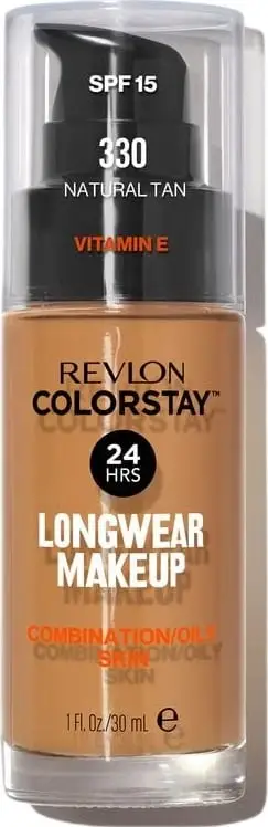 Krem pudër Revlon Colorstay 24H 330 Natural Tan, 30 ml