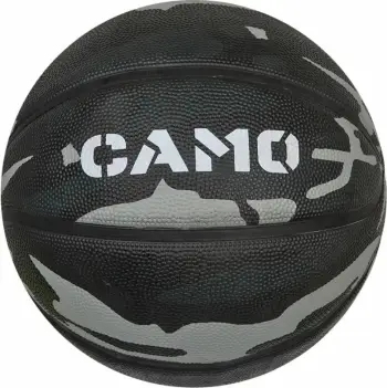 Top basketbolli Camo S863691, madhësia 5, gome, i zi