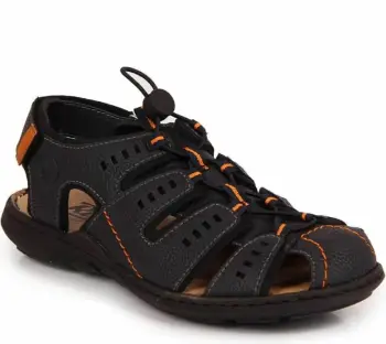 Sandale të mbyllura për meshkuj Rieker M 22021-14, rehatuese, navy blue