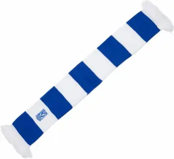 Shall tifozësh KKS Lech Pasiak Jr, material sintetik, për fëmijë, blu e bardhë
